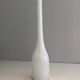 White opaline glass vase