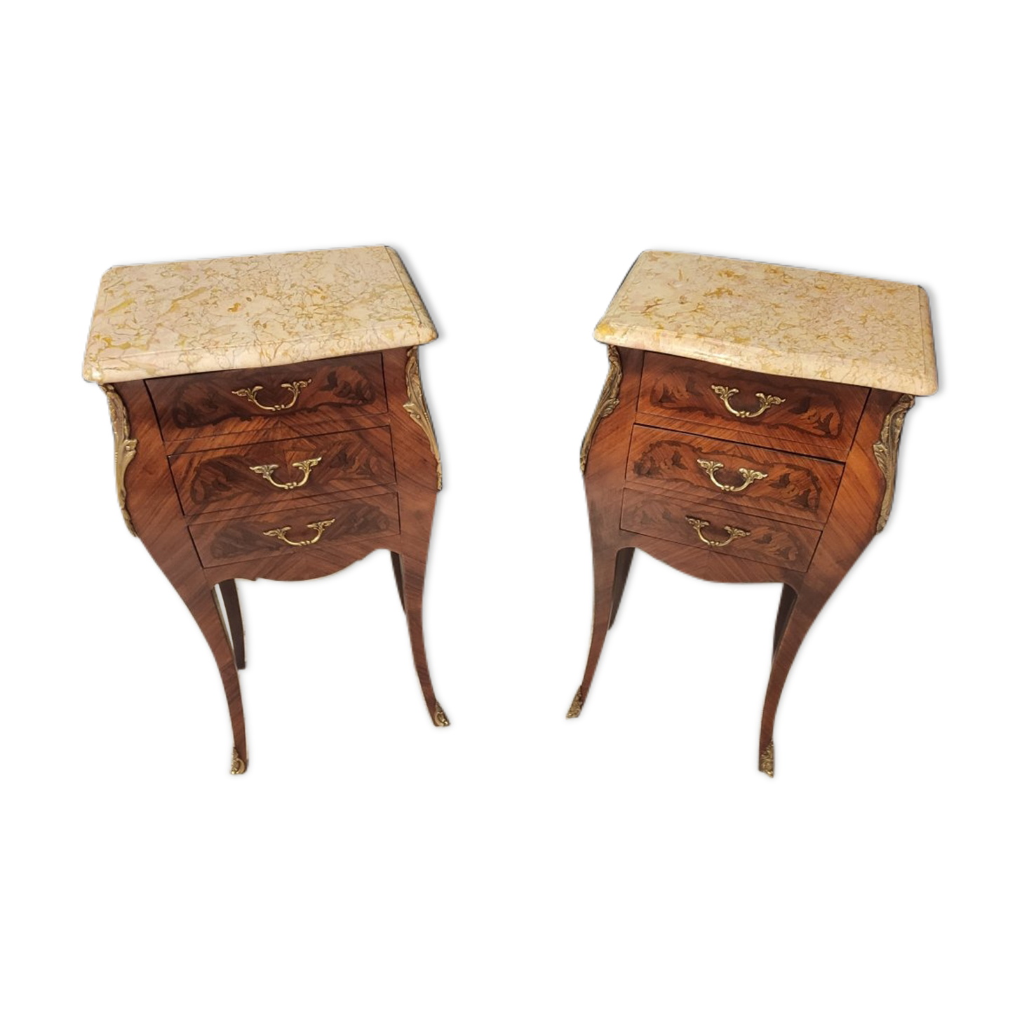 Pair of bedside Louis XV style