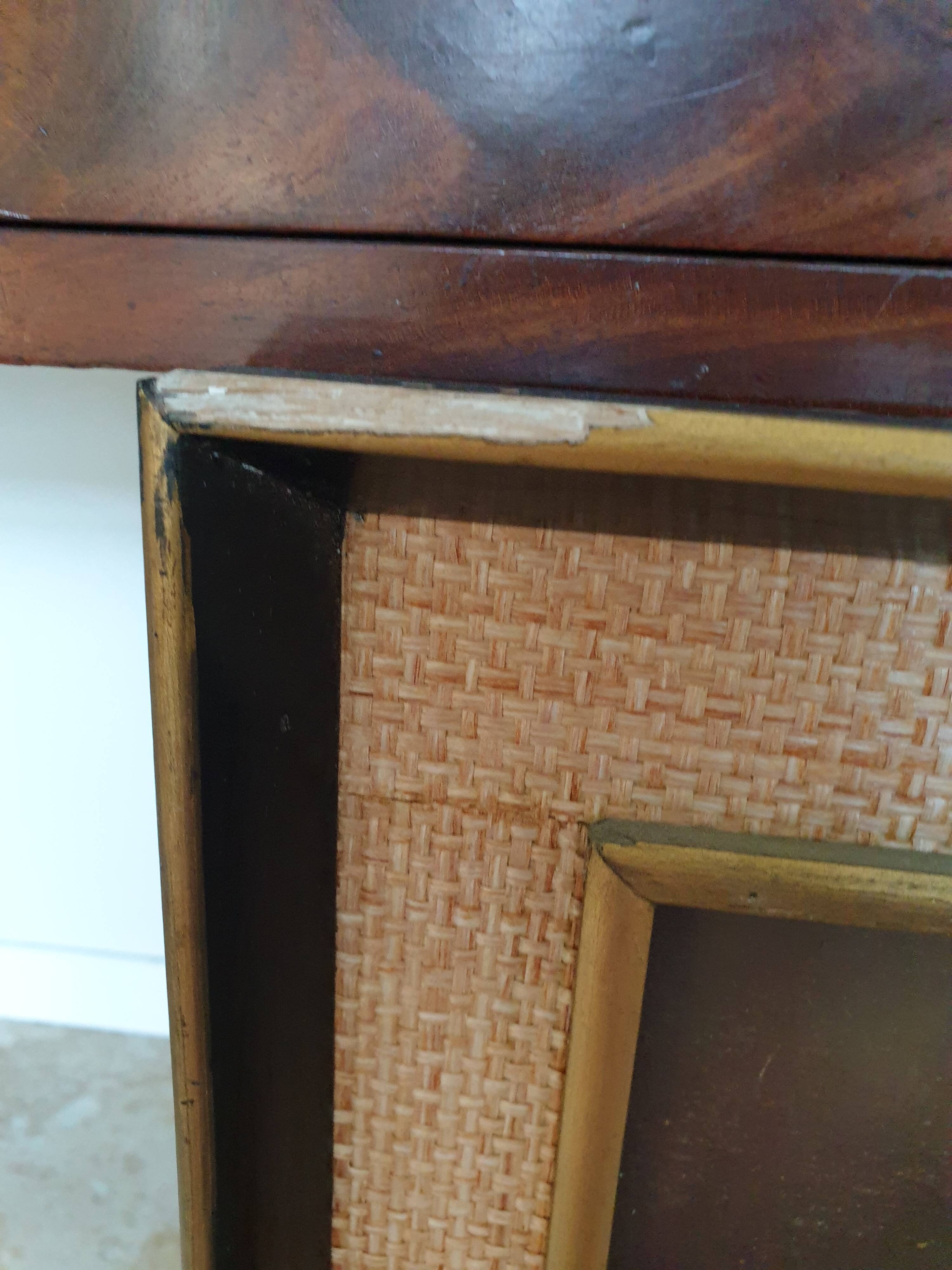 Oil on canvas with bouquet