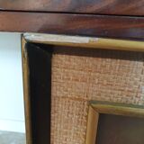 Oil on canvas with bouquet