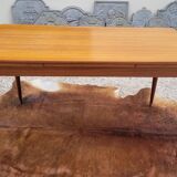 Scandinavian dining room set, 6 chairs with extendable table 1950s