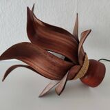 Lotus palm shell bedside table lamp