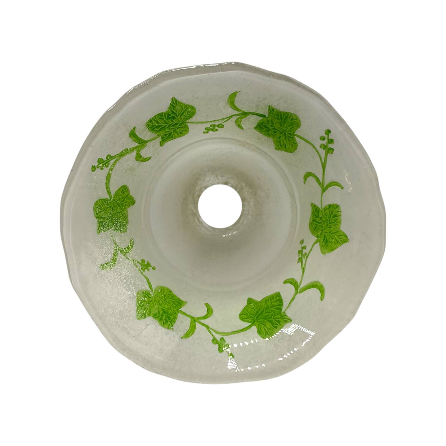 Vintage - Pair of lamps - Glass & Metal