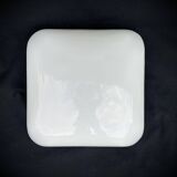 Grand plafonnier ou applique carré opaline verre de lait blanc