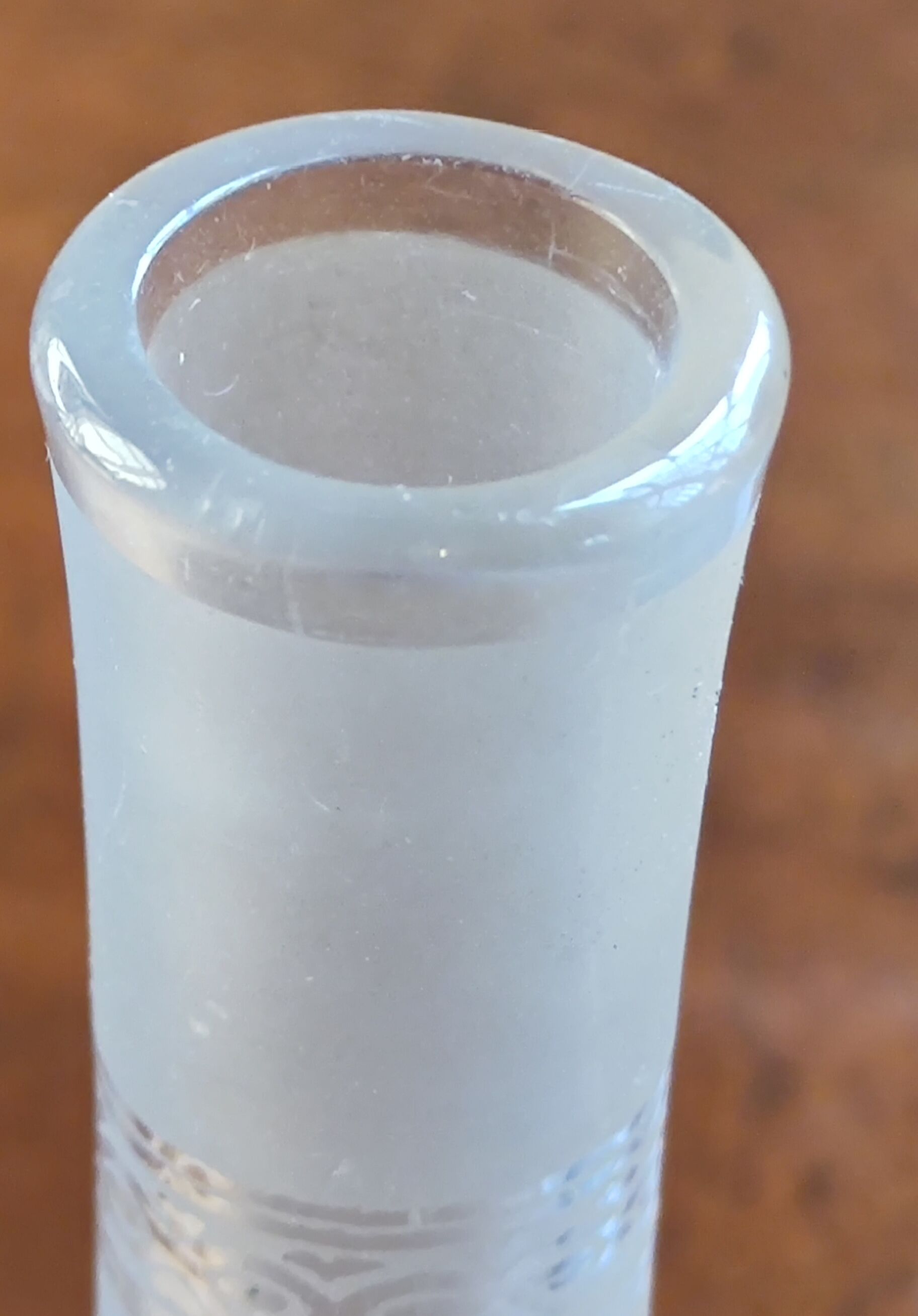 Crystal carafon, engraved decoration, 19th century