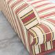 American sofa and armchair in original striped fabric from the 1970s