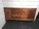 Art Deco walnut headboard
