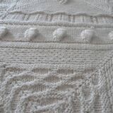 Old crochet bed cover 255 cm x 215 cm