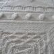 Old crochet bed cover 255 cm x 215 cm