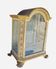 Italian display cabinet from the mid-18th century, Louis XV period, in lacquered and gilded wood.