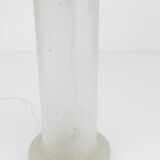 Table lamp signed by Karl Springer with a frosted glass base, 1970s.