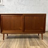 Mid-length Scandinavian vintage teak sideboard, 1960s