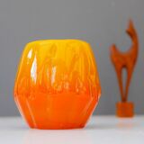 Art glass candleholder by Göte Augustsson Ruda Glasbruk