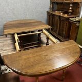 Solid oak Renaissance table with extensions circa 1850 (320 cm)