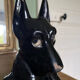 Chien art deco en céramique émaillée de Saint Clément