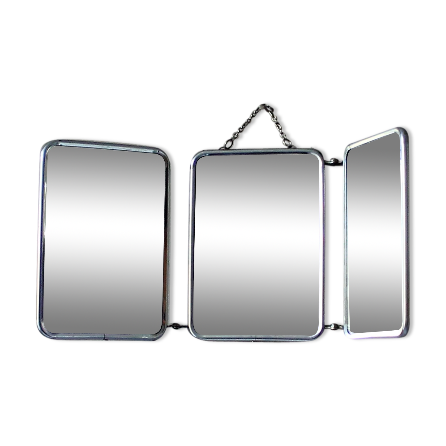 Barber vintage triptych mirror 48x21cm