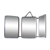 Barber vintage triptych mirror 48x21cm