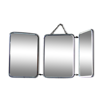 Barber vintage triptych mirror 48x21cm