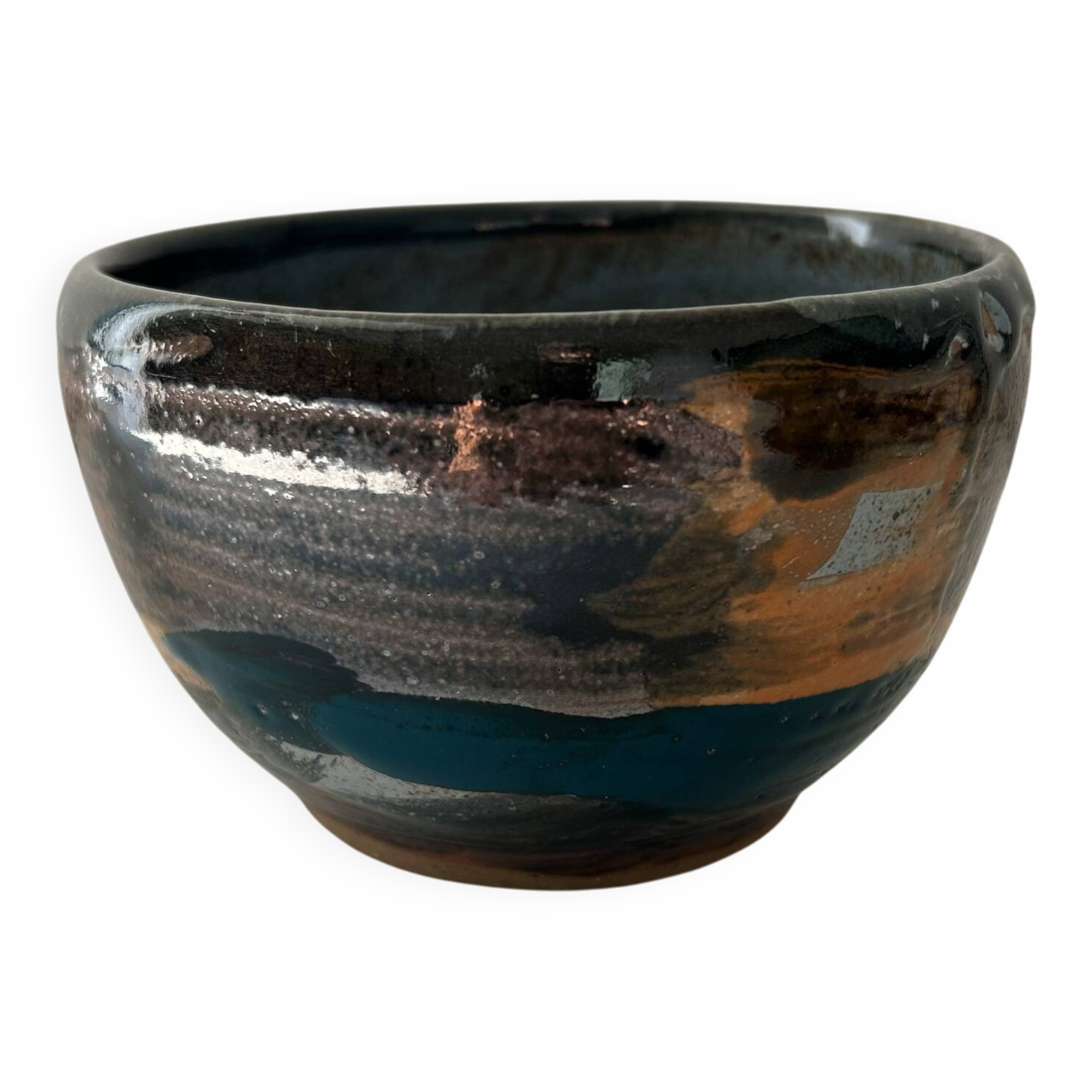 Artisanal signed plant pot