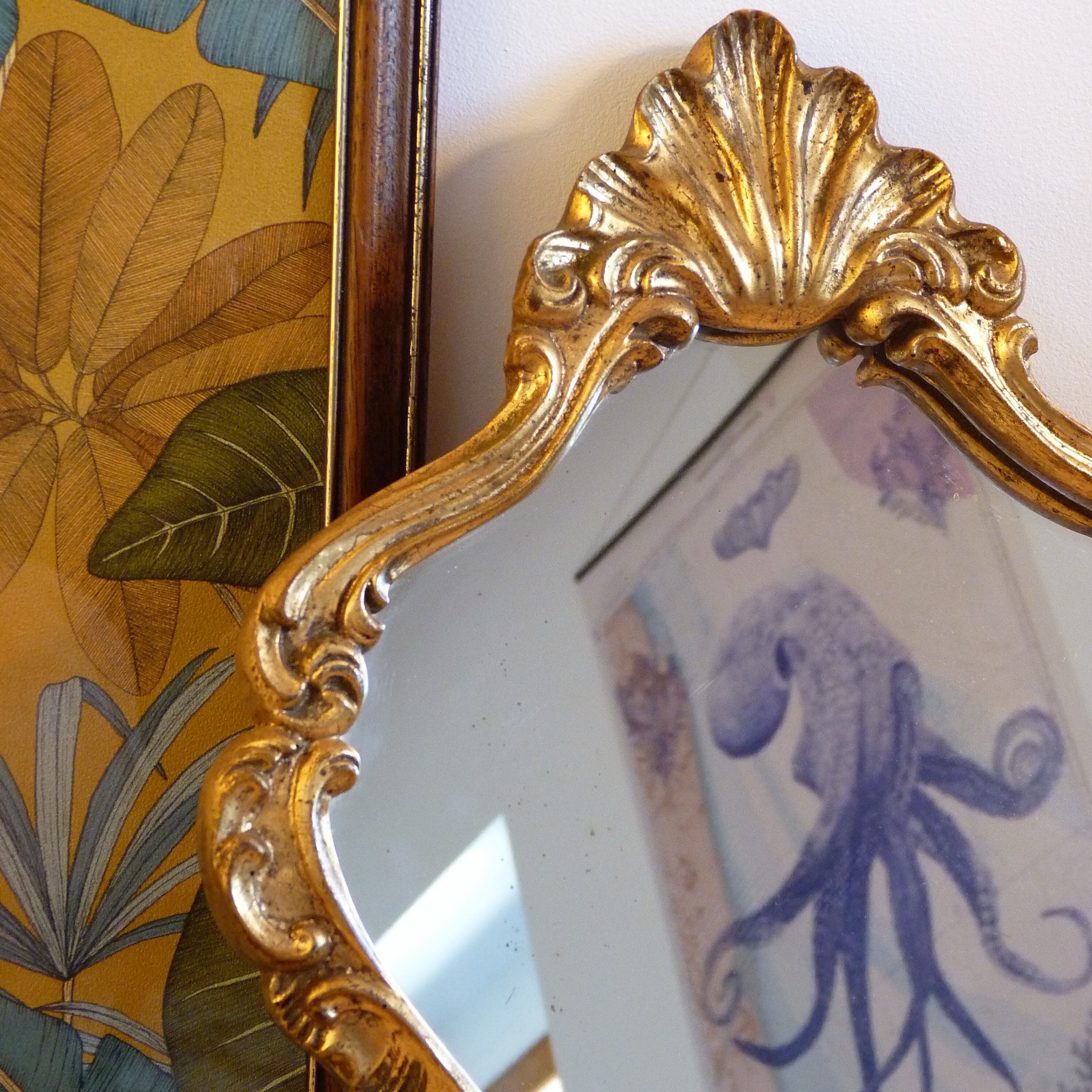 Small Golden Mirror Moulding