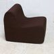 Chair, foam and velvet. Circa 1970