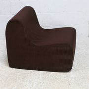 Chair, foam and velvet. Circa 1970