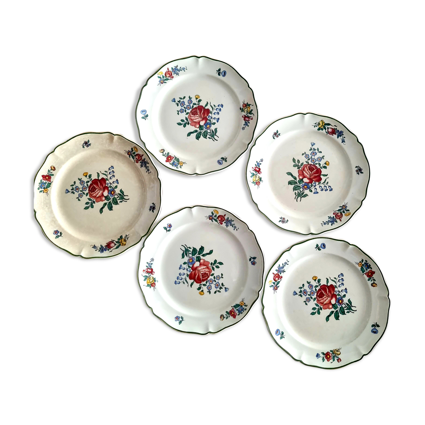 Set de 5 assiettes à dessert Villeroy et Boch 1562