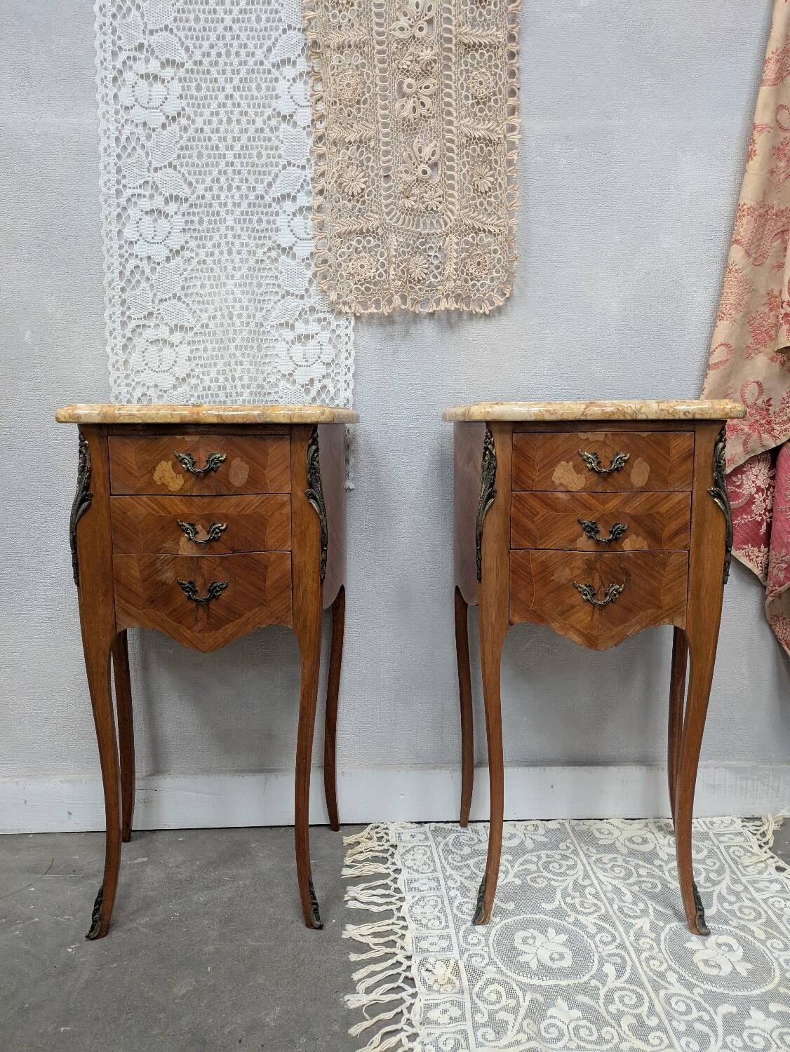 Pair of Louis XV bedside tables