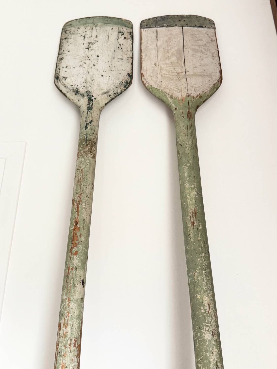 Ancien lot de trois rames en bois vintage