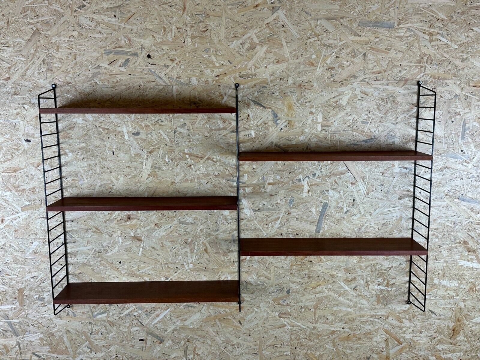 60s 70s teak string shelf module by Kajsa & Nils "Nisse" Strinning Sweden
