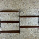 60s 70s teak string shelf module by Kajsa & Nils "Nisse" Strinning Sweden