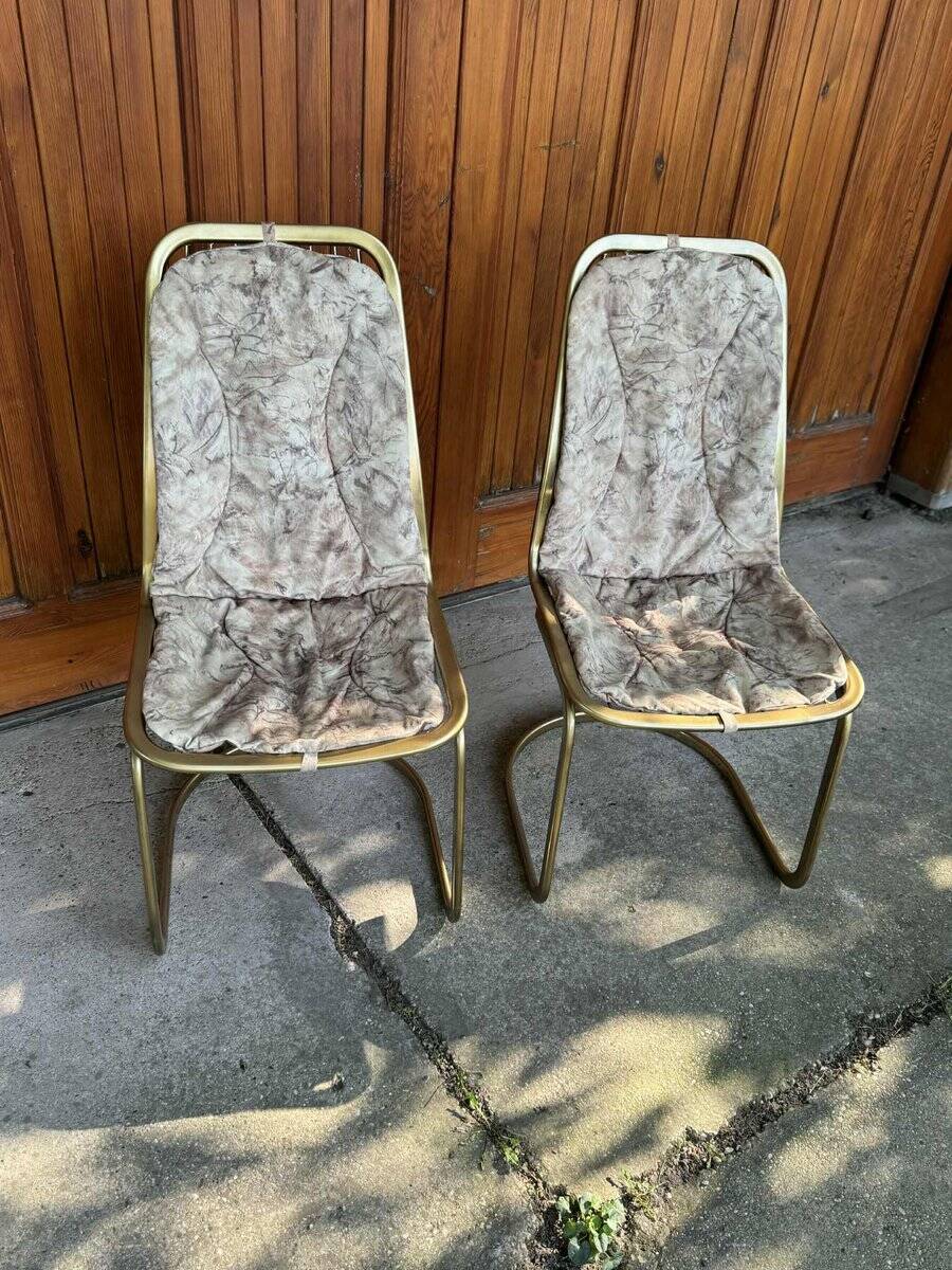 Italian dining chairs by Gastone Rinaldi, 1970s, set of 2