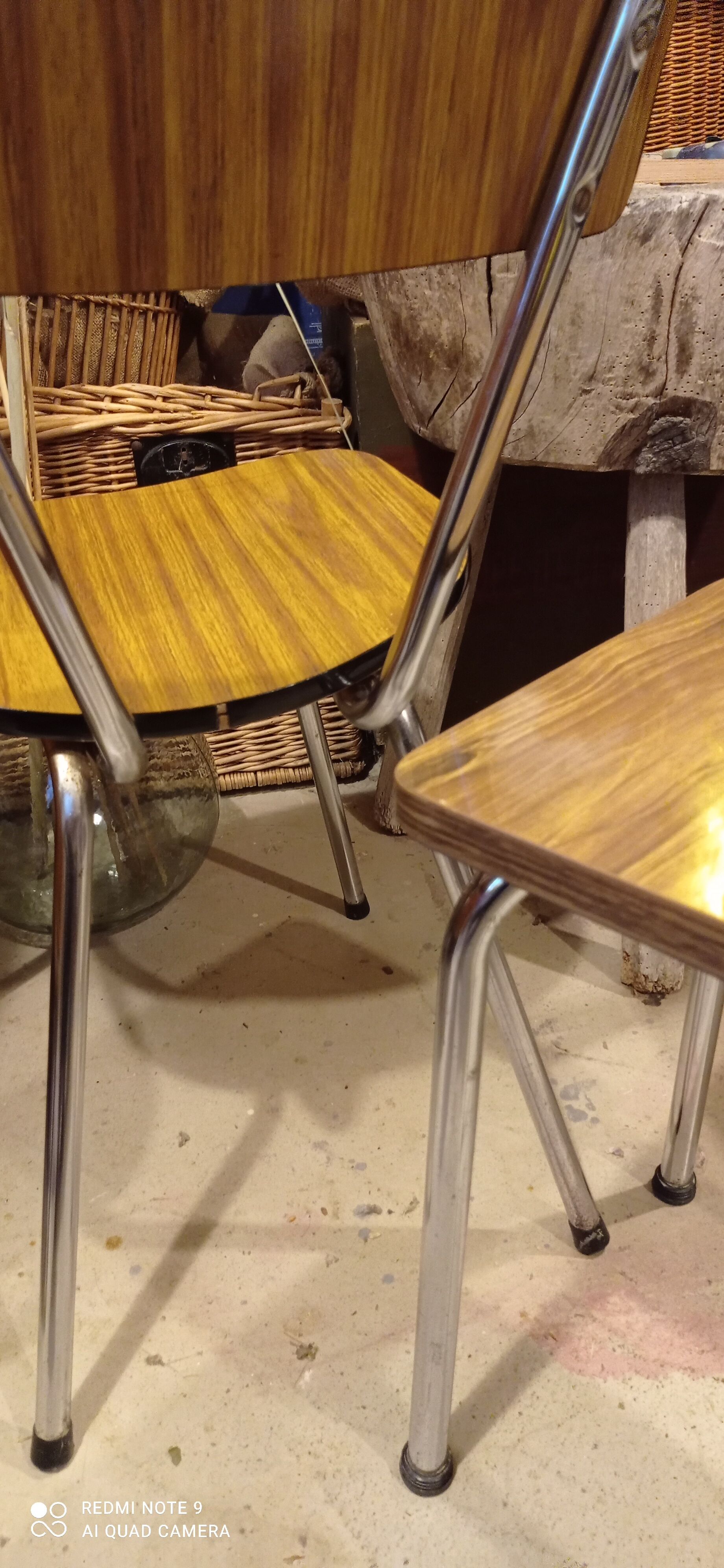 Formica chair and stool