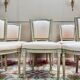 Set of Six Louis XVI Style Lacquered Wood Chairs, 19th Century
