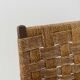 Fauteuil bridge en bois et corde, 1960