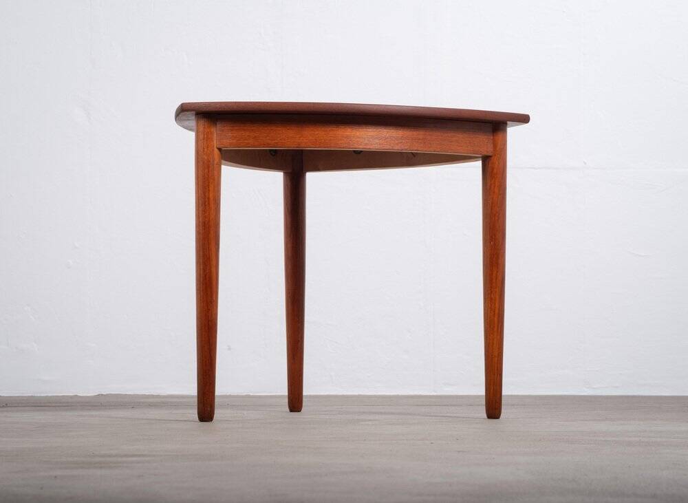 Triangular Coffee or Side Table in Teak, Denmark, 1960s