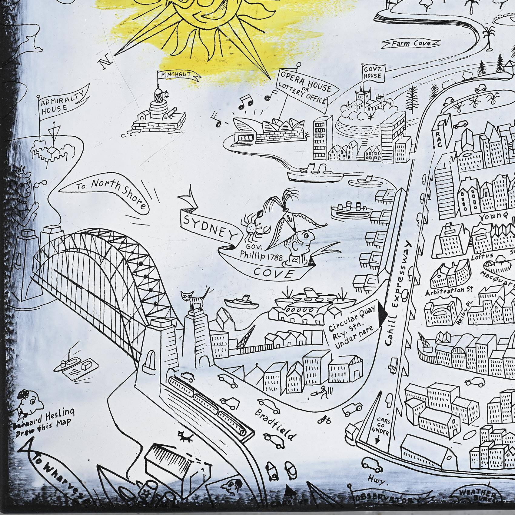 Enamelled coffee table by Bernard Hesling, Sydney, circa 1970