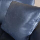Vintage Conseta Sofa in Blue Cor Leather