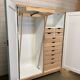 Armoire penderie deux compartiments penderie et tiroirs