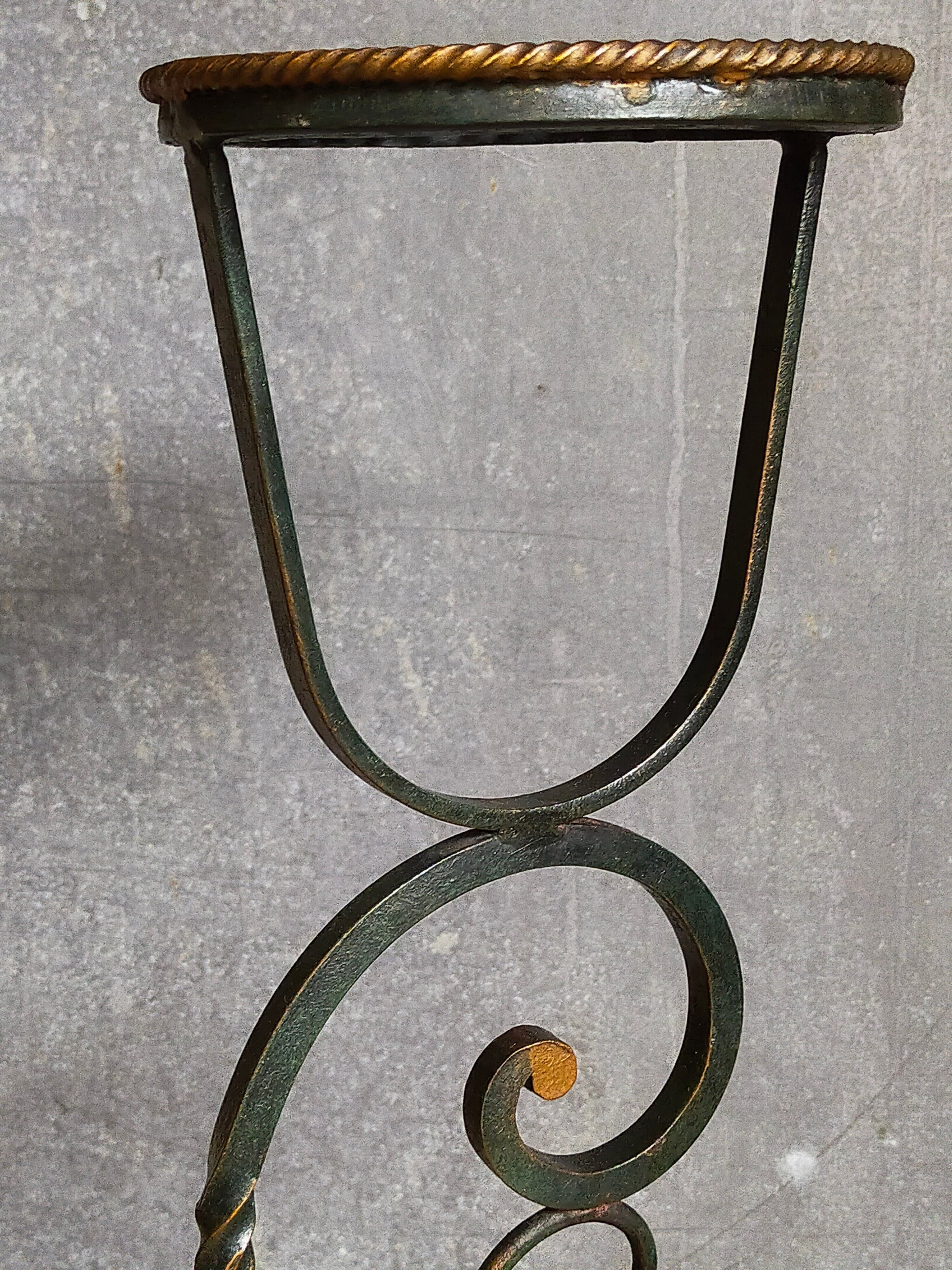 Wrought iron plant harness 50s