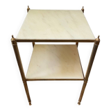 Table d’appoint laiton marbre années 60