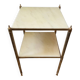 60s brass marble side table