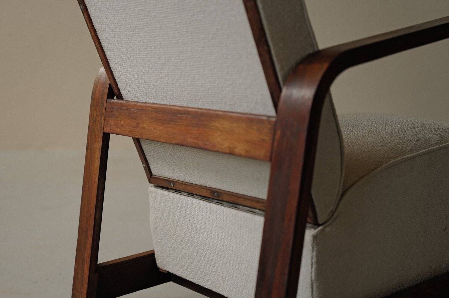 Fauteuil Art-Déco, palissandre, 1930