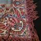 Table mat fringed 19th century tapestry