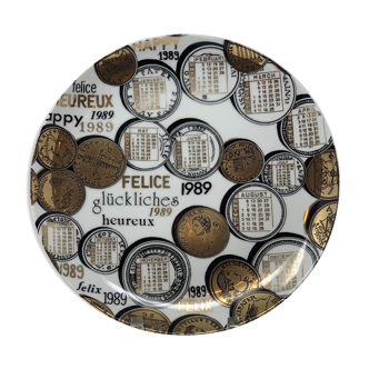 Commemorative plate by Fornasetti