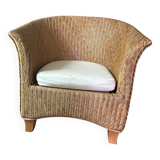 Fauteuil en rotin vernis