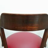 Reupholstered Thonet office chair No.6003