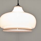 Suspension goutte d'eau en opaline blanche années 60/70