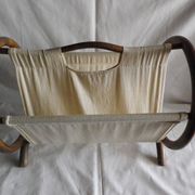 Porte revu en bambou et tissus