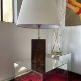 1950s wooden table lamp